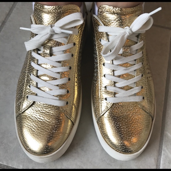 gold leaf shoes